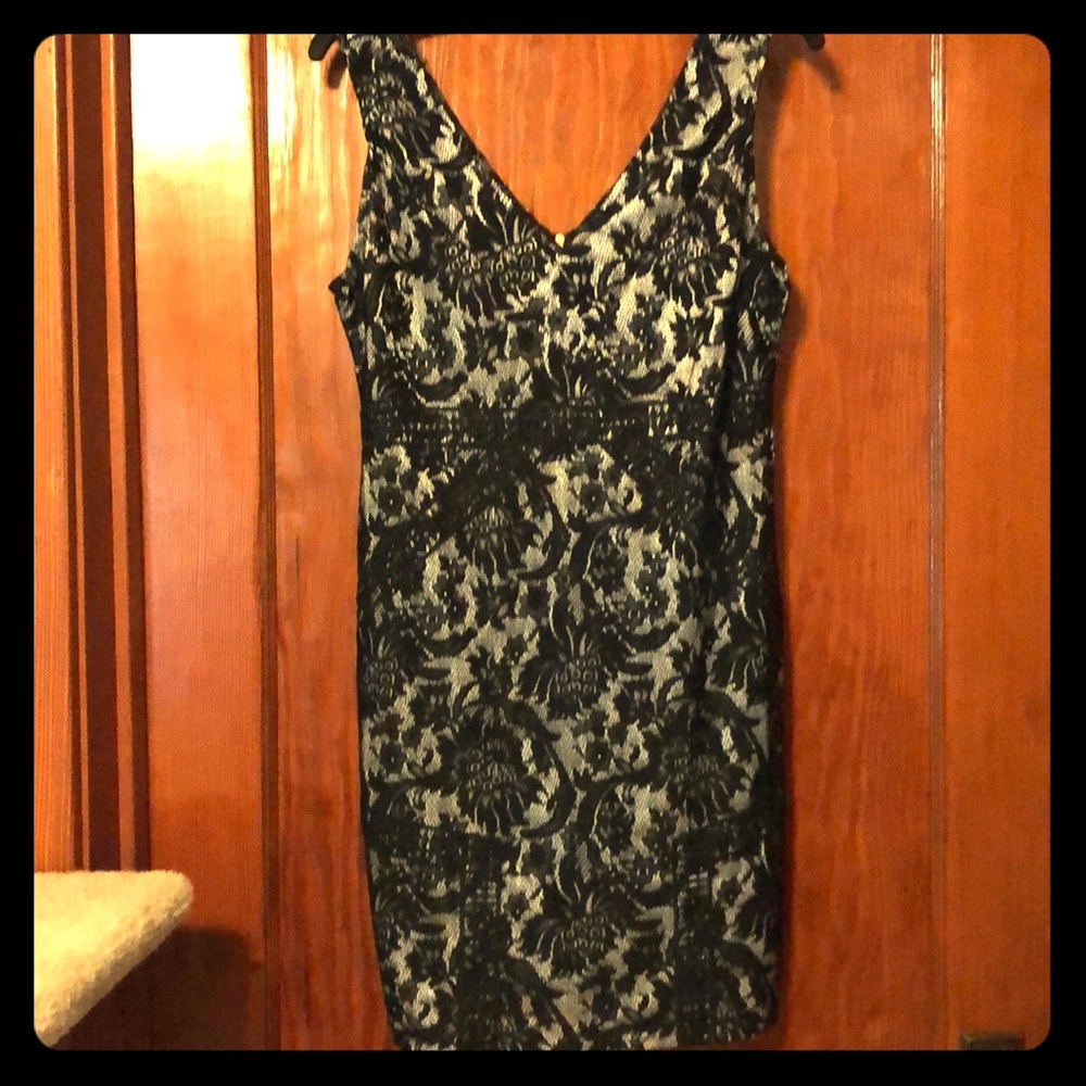 Black lace dress